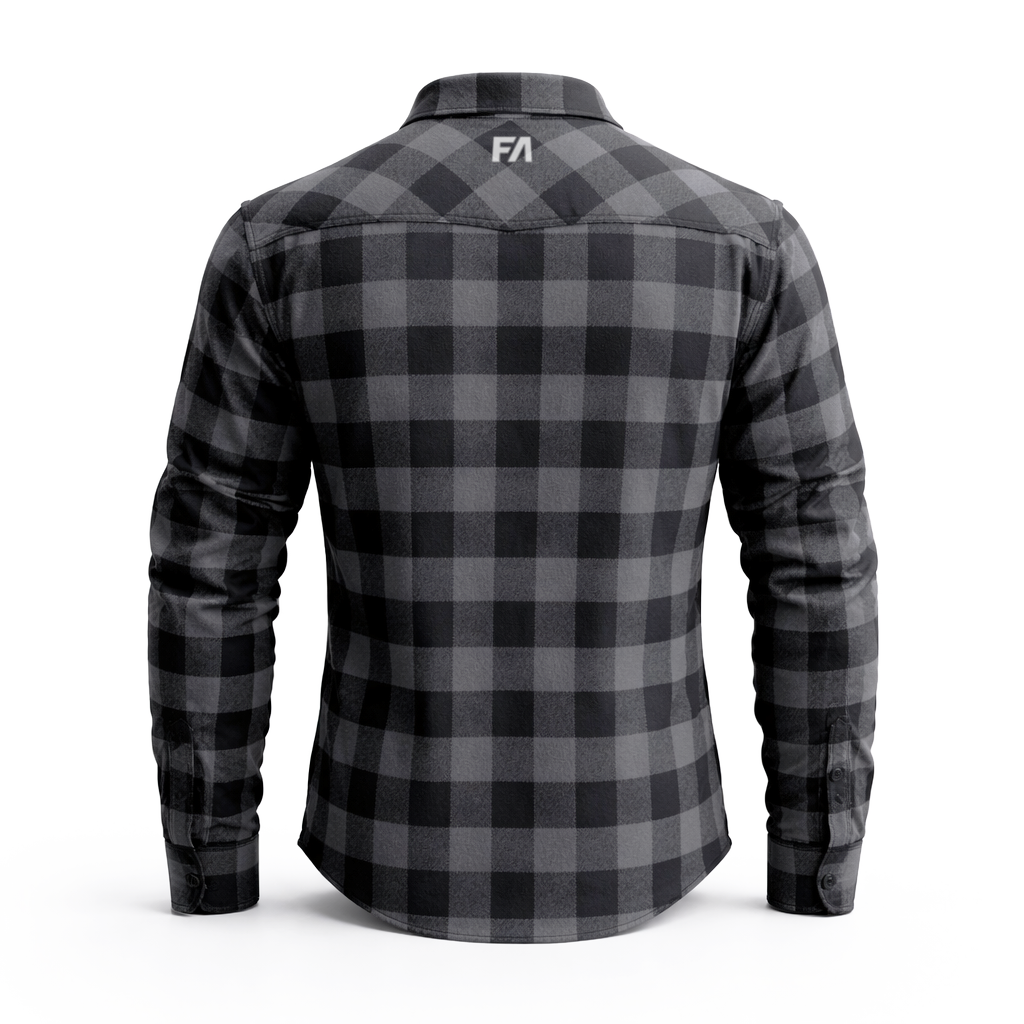 Black Armored Flannel