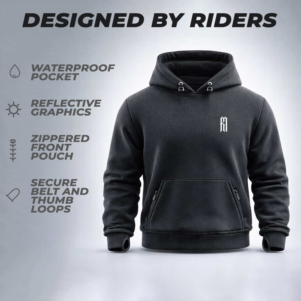 Rubber Side Down Armored Hoodie
