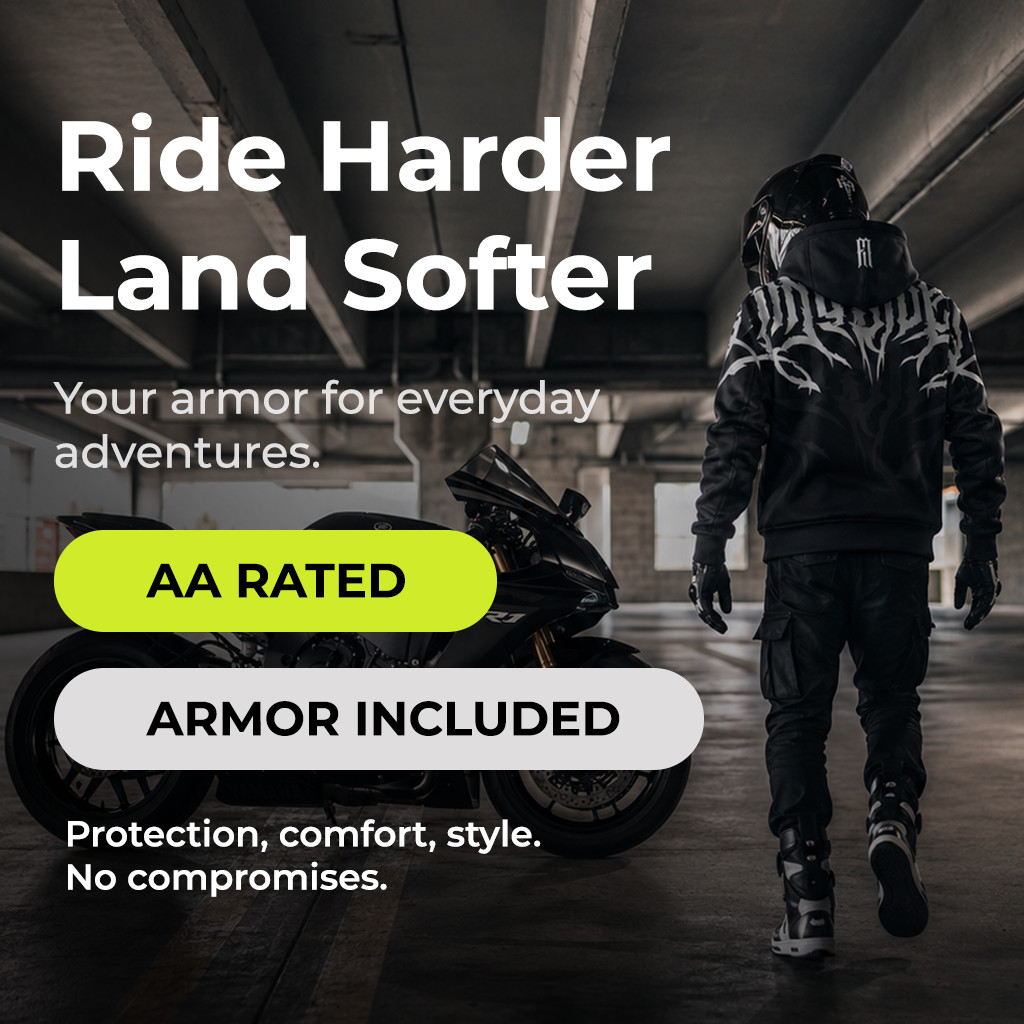 Rubber Side Down Armored Hoodie